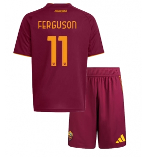 AS Roma Evan Ferguson #11 Hjemmedraktsett Barn 2025-26 Kortermet (+ Korte bukser)