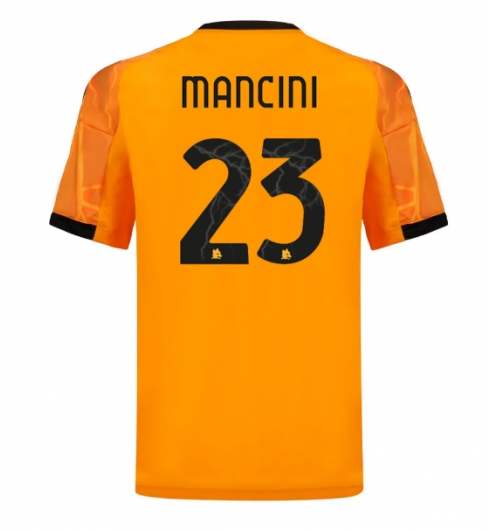 AS Roma Gianluca Mancini #23 Bortedrakt 2025-26 Kortermet AS Roma Gianluca Mancini #23 Bortedrakt 2025-26 Kortermet