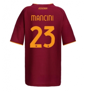 AS Roma Gianluca Mancini #23 Hjemmedrakt Dame 2025-26 Kortermet
