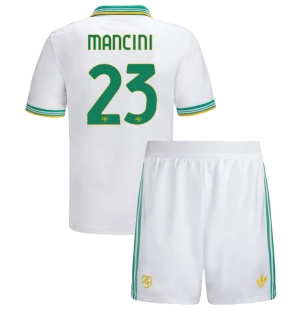 AS Roma Gianluca Mancini #23 Tredjedraktsett Barn 2025-26 Kortermet (+ Korte bukser)