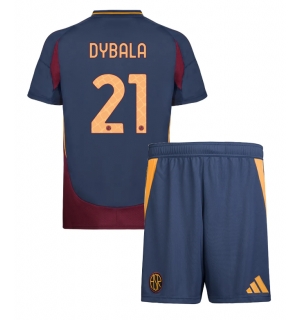 AS Roma Paulo Dybala #21 Tredjedraktsett Barn 2024-25 Kortermet (+ Korte bukser)