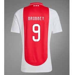 Ajax Brian Brobbey #9 Hjemmedrakt 2024-25 Kortermet