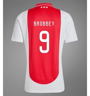 Ajax Brian Brobbey #9 Hjemmedrakt 2024-25 Kortermet