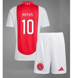 Ajax Chuba Akpom #10 Hjemmedraktsett Barn 2024-25 Kortermet (+ Korte bukser)
