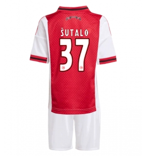 Ajax Josip Sutalo #37 Hjemmedraktsett Barn 2025-26 Kortermet (+ Korte bukser)
