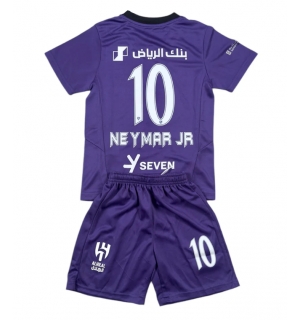 Al-Hilal Neymar Jr #10 Tredjedraktsett Barn 2024-25 Kortermet (+ Korte bukser)