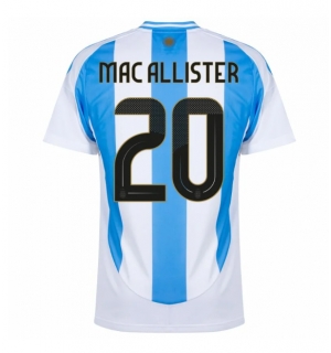 Argentina Alexis Mac Allister #20 Hjemmedrakt Copa America 2024 Kortermet