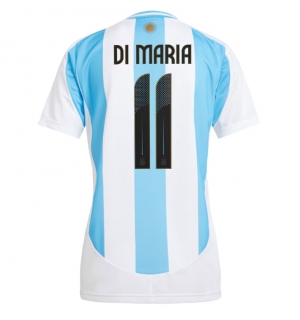 Argentina Angel Di Maria #11 Hjemmedrakt Dame Copa America 2024 Kortermet