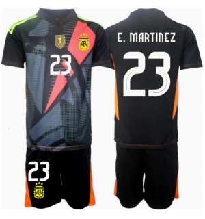 Argentina Emiliano Martinez #23 Keeper Hjemmedraktsett Barn Copa America 2024 Kortermet (+ Korte bukser)