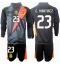 Argentina Emiliano Martinez #23 Keeper Hjemmedraktsett Barn Copa America 2024 Langermet (+ Korte bukser)