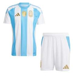 Argentina Hjemmedraktsett Barn Copa America 2024 Kortermet (+ Korte bukser)