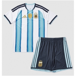 Argentina Hjemmedraktsett Barn VM 2026 Kortermet (+ Korte bukser)