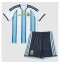 Argentina Hjemmedraktsett Barn VM 2026 Kortermet (+ Korte bukser)