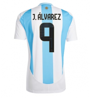 Argentina Julian Alvarez #9 Hjemmedrakt Copa America 2024 Kortermet