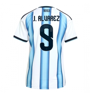 Argentina Julian Alvarez #9 Hjemmedrakt Dame VM 2026 Kortermet