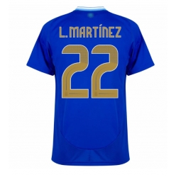 Argentina Lautaro Martinez #22 Bortedrakt Copa America 2024 Kortermet