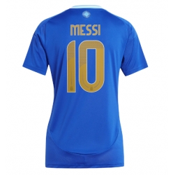 Argentina Lionel Messi #10 Bortedrakt Dame Copa America 2024 Kortermet