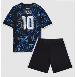 Argentina Lionel Messi #10 Bortedraktsett Barn VM 2026 Kortermet (+ Korte bukser)