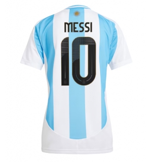 Argentina Lionel Messi #10 Hjemmedrakt Dame Copa America 2024 Kortermet