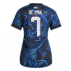 Argentina Rodrigo De Paul #7 Bortedrakt Dame VM 2026 Kortermet