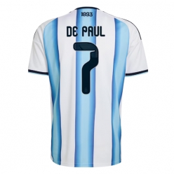 Argentina Rodrigo De Paul #7 Hjemmedrakt VM 2026 Kortermet
