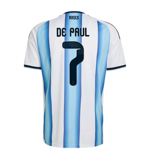 Argentina Rodrigo De Paul #7 Hjemmedrakt VM 2026 Kortermet Argentina Rodrigo De Paul #7 Hjemmedrakt VM 2026 Kortermet