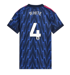 Arsenal Ben White #4 Bortedrakt Dame 2025-26 Kortermet