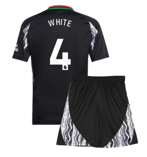 Arsenal Ben White #4 Bortedraktsett Barn 2024-25 Kortermet (+ Korte bukser)