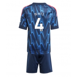Arsenal Ben White #4 Bortedraktsett Barn 2025-26 Kortermet (+ Korte bukser)