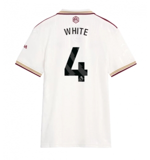 Arsenal Ben White #4 Tredjedrakt Dame 2025-26 Kortermet