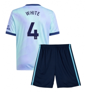 Arsenal Ben White #4 Tredjedraktsett Barn 2024-25 Kortermet (+ Korte bukser)