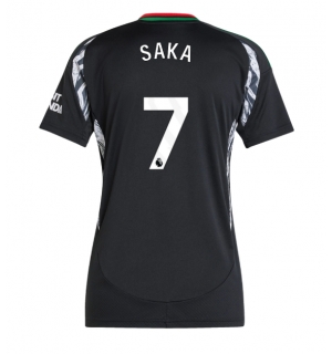 Arsenal Bukayo Saka #7 Bortedrakt Dame 2024-25 Kortermet