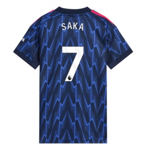 Arsenal Bukayo Saka #7 Bortedrakt Dame 2025-26 Kortermet
