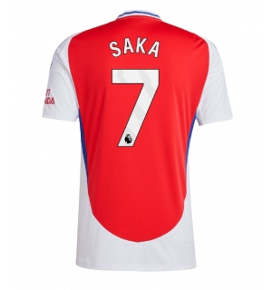 Arsenal Bukayo Saka #7 Hjemmedrakt 2024-25 Kortermet