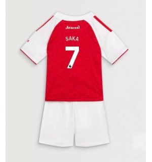 Arsenal Bukayo Saka #7 Hjemmedraktsett Barn 2025-26 Kortermet (+ Korte bukser)