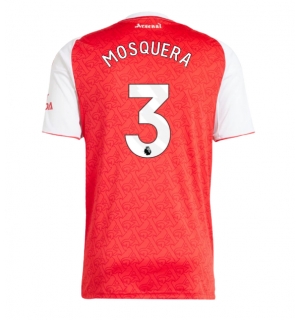 Arsenal Cristhian Mosquera #3 Hjemmedrakt 2025-26 Kortermet