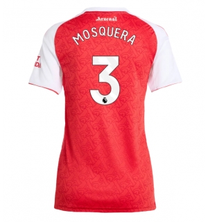 Arsenal Cristhian Mosquera #3 Hjemmedrakt Dame 2025-26 Kortermet