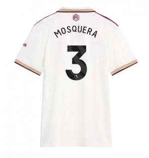 Arsenal Cristhian Mosquera #3 Tredjedrakt Dame 2025-26 Kortermet
