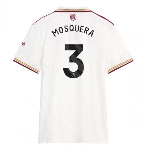 Arsenal Cristhian Mosquera #3 Tredjedrakt Dame 2025-26 Kortermet Arsenal Cristhian Mosquera #3 Tredjedrakt Dame 2025-26 Kortermet