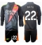 Arsenal David Raya #22 Keeper Tredjedraktsett Barn 2024-25 Langermet (+ Korte bukser)