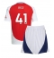 Arsenal Declan Rice #41 Hjemmedraktsett Barn 2024-25 Kortermet (+ Korte bukser)