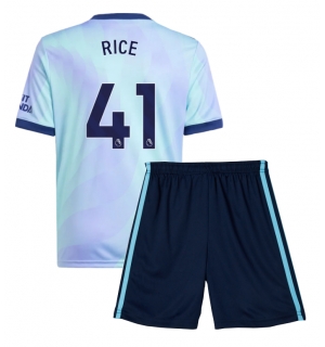 Arsenal Declan Rice #41 Tredjedraktsett Barn 2024-25 Kortermet (+ Korte bukser)