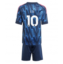 Arsenal Eberechi Eze #10 Bortedraktsett Barn 2025-26 Kortermet (+ Korte bukser)
