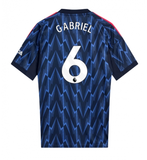 Arsenal Gabriel Magalhaes #6 Bortedrakt 2025-26 Kortermet Arsenal Gabriel Magalhaes #6 Bortedrakt 2025-26 Kortermet