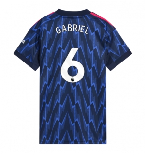 Arsenal Gabriel Magalhaes #6 Bortedrakt Dame 2025-26 Kortermet
