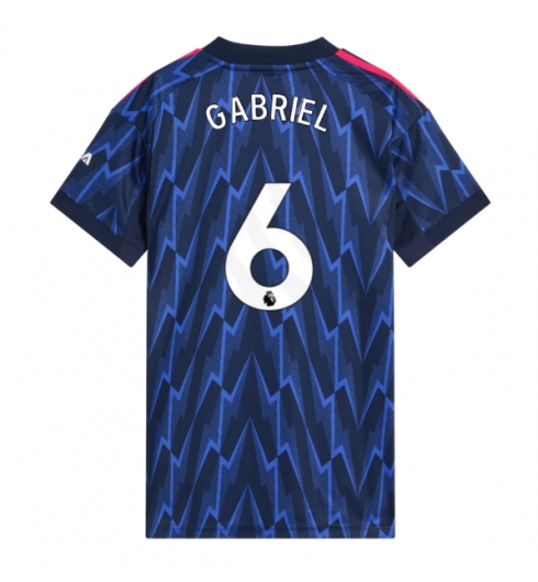 Arsenal Gabriel Magalhaes #6 Bortedrakt Dame 2025-26 Kortermet Arsenal Gabriel Magalhaes #6 Bortedrakt Dame 2025-26 Kortermet