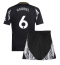 Arsenal Gabriel Magalhaes #6 Bortedraktsett Barn 2024-25 Kortermet (+ Korte bukser)