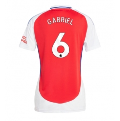 Arsenal Gabriel Magalhaes #6 Hjemmedrakt Dame 2024-25 Kortermet