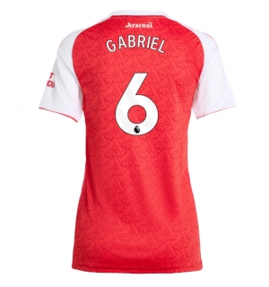 Arsenal Gabriel Magalhaes #6 Hjemmedrakt Dame 2025-26 Kortermet