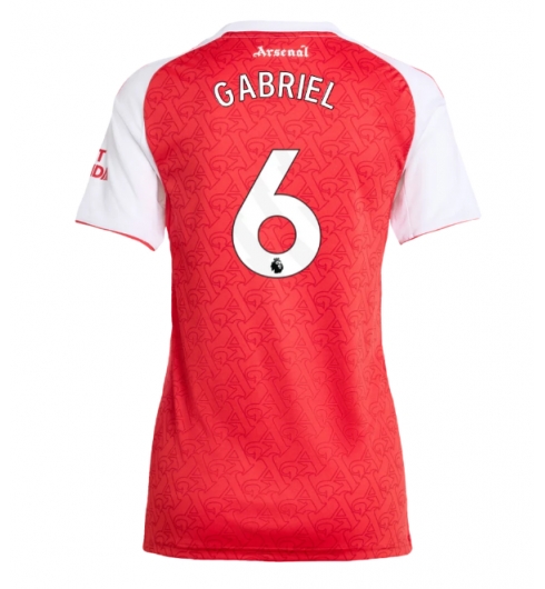 Arsenal Gabriel Magalhaes #6 Hjemmedrakt Dame 2025-26 Kortermet Arsenal Gabriel Magalhaes #6 Hjemmedrakt Dame 2025-26 Kortermet